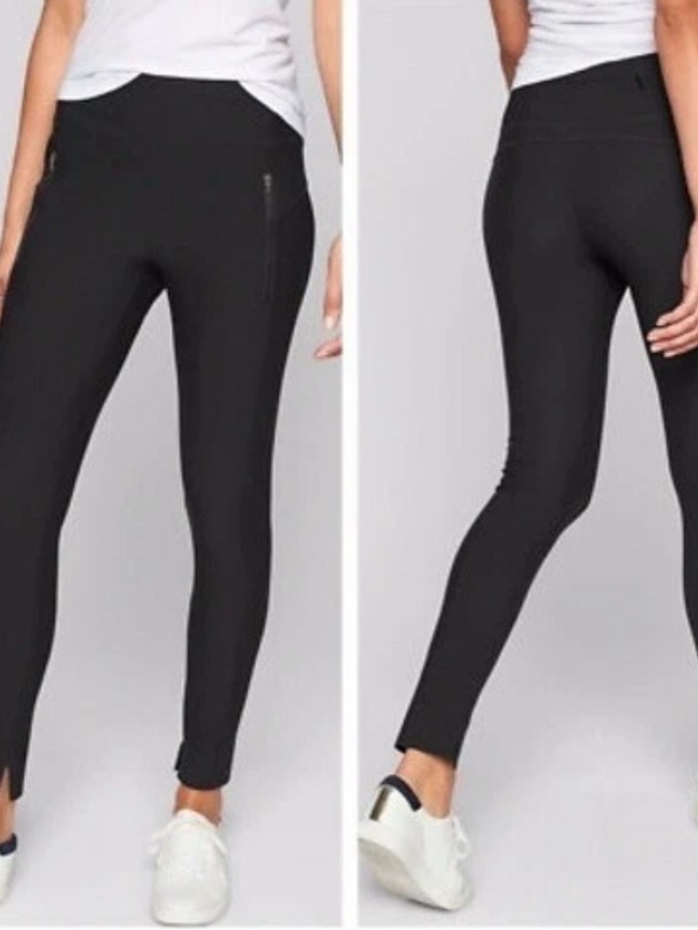 Athleta Stellar Black Zip-Pocket Performance Tight Pants - Picture 8 of 8